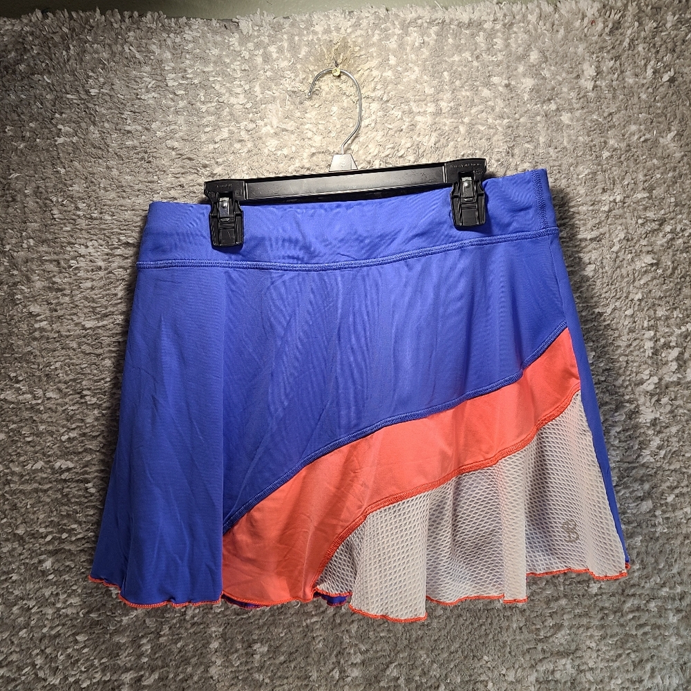 Sofibella Women Tennis Skort Skirt Ruffle Pull On Montreal Nylon Medium
